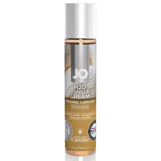 System JO H2O Vanilla Cream vandens pagrindu sukurtas lubrikantas 30 ml, veganiškas, saugus