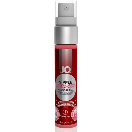 System JO Nipple Titillator Strawberry Gel 30ml – botaninė formulė
