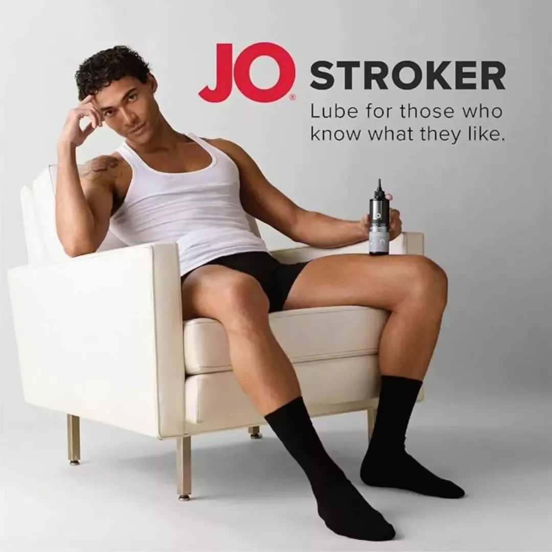 System JO Stroker Lubricant 240ml vandens pagrindu pagamintas lubrikantas, precizinis naudojimas