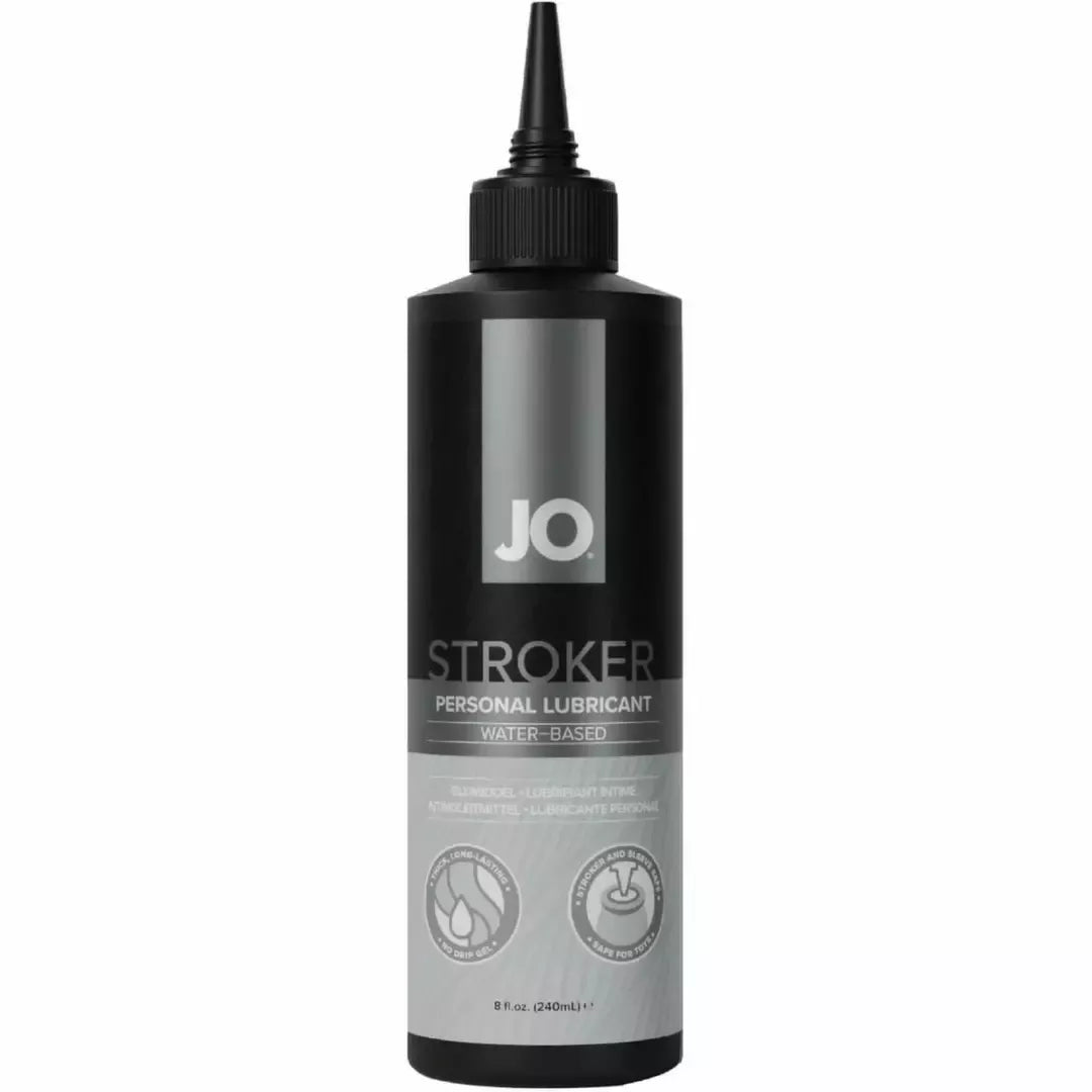 System JO Stroker Lubricant 240ml vandens pagrindu pagamintas lubrikantas, precizinis naudojimas