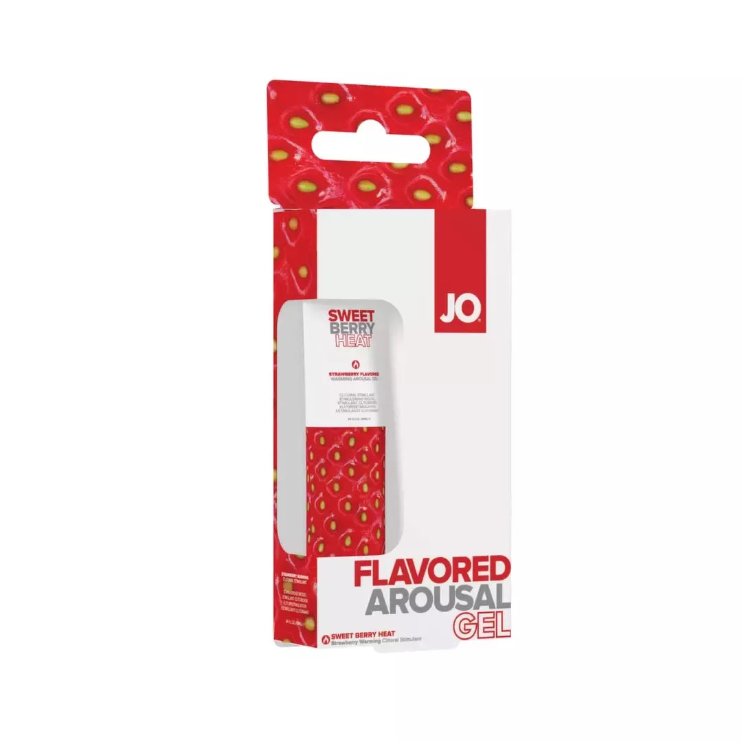 System JO Sweet Berry Heat intymus gelis 10ml – šildomoji formulė su skoniu