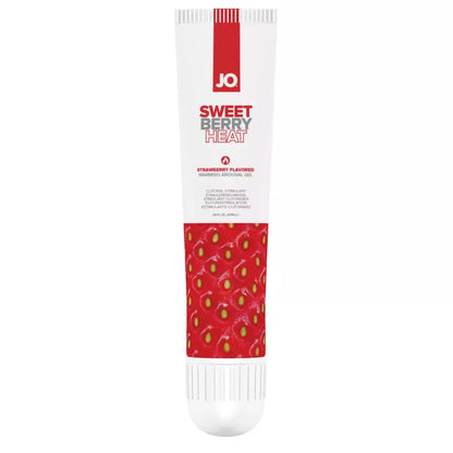 System JO Sweet Berry Heat intymus gelis 10ml – šildomoji formulė su skoniu