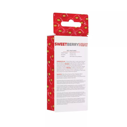 System JO Sweet Berry Heat intymus gelis 10ml – šildomoji formulė su skoniu