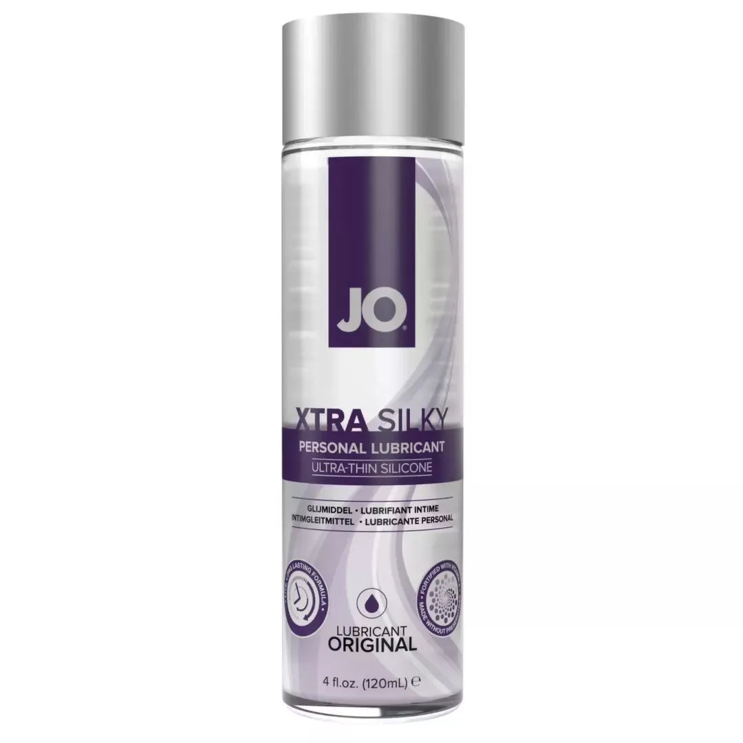 System JO Xtra Silky Thin Silicone Lubricant 120ml su vitaminu E