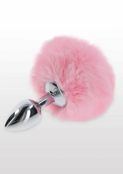 TABOOM Bunnytail Plug Pink – aliuminis modelis su dirbtinio kailio uodegėle, mažas dydis