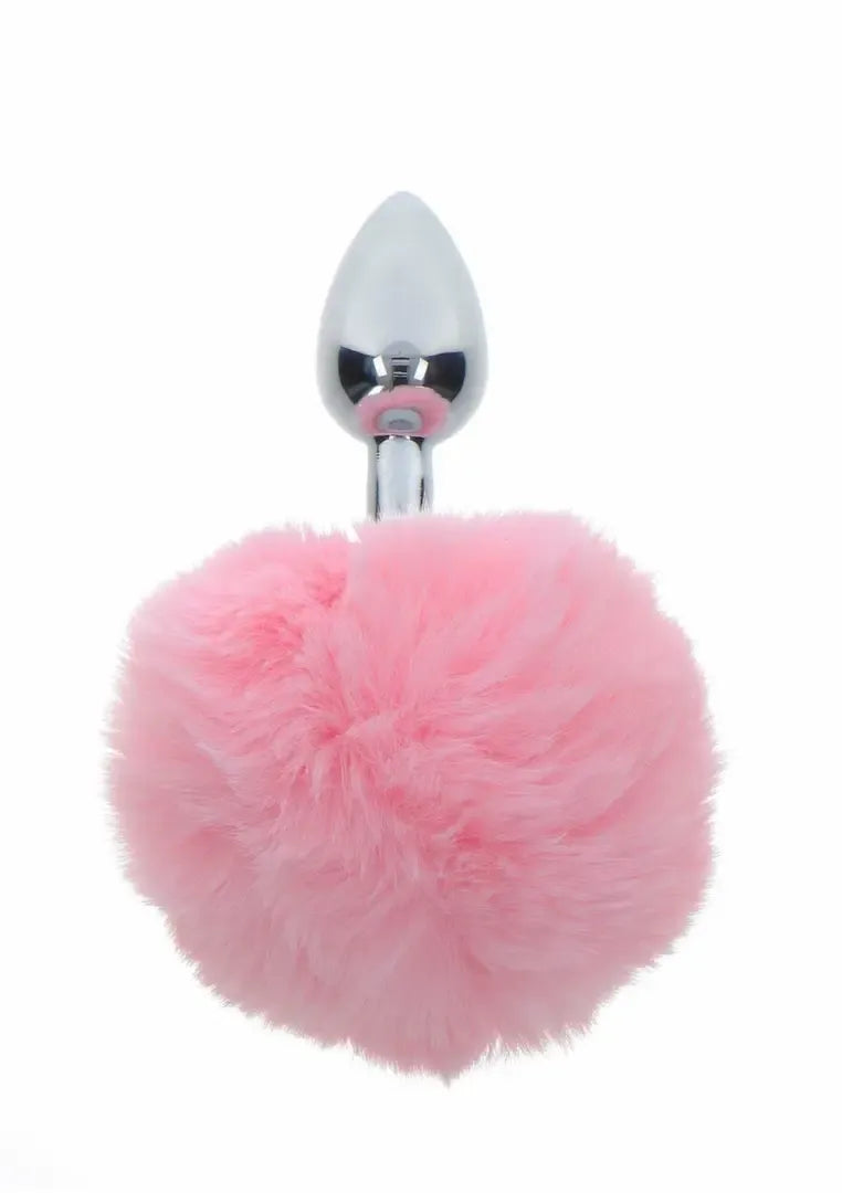 TABOOM Bunnytail Plug Pink – aliuminis modelis su dirbtinio kailio uodegėle, mažas dydis