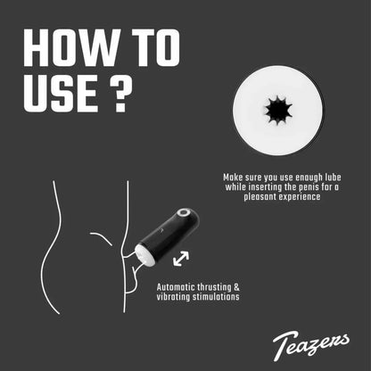 Teazers automatinis intymus prietaisas su triguba kaitinimo ir vibracijos funkcija, USB