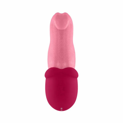 Teazers Double Tongue Pink dvigubo veikimo silikoninis intymus prietaisas