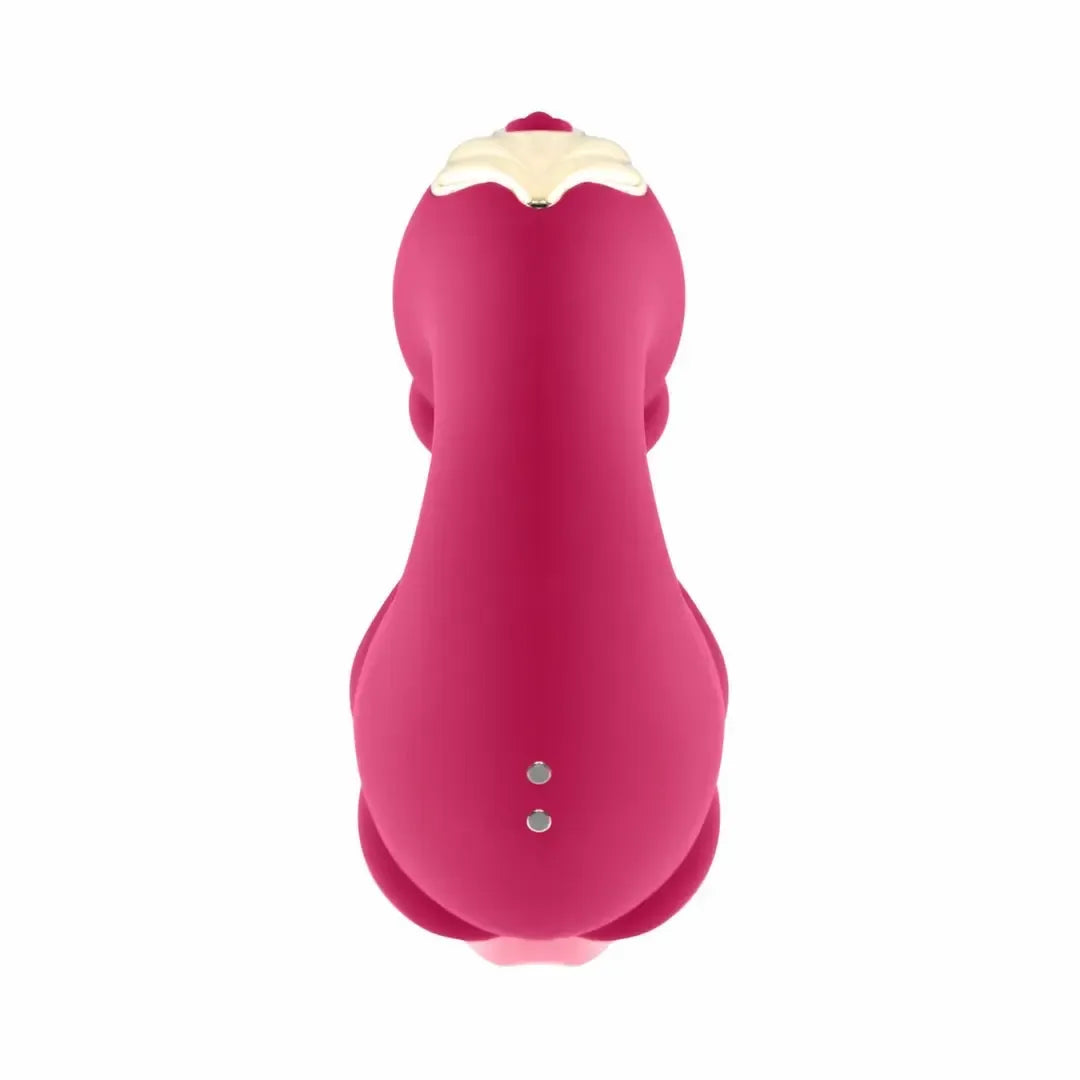 Teazers Double Tongue Pink dvigubo veikimo silikoninis intymus prietaisas
