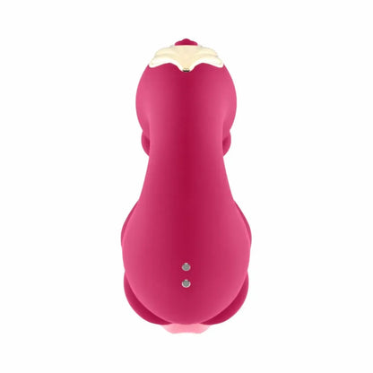 Teazers Double Tongue Pink dvigubo veikimo silikoninis intymus prietaisas
