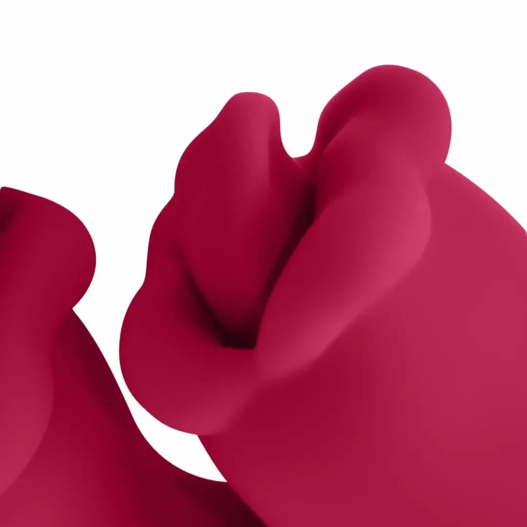 Teazers Double Tongue Pink dvigubo veikimo silikoninis intymus prietaisas