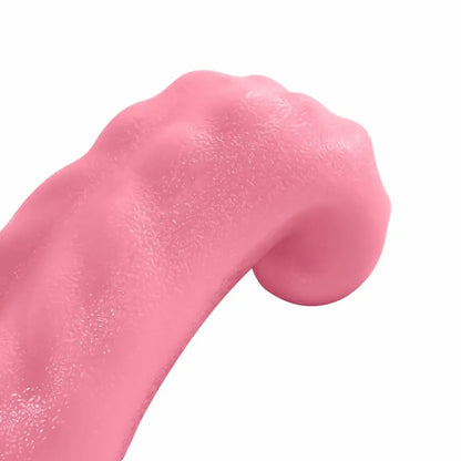 Teazers Double Tongue Pink dvigubo veikimo silikoninis intymus prietaisas