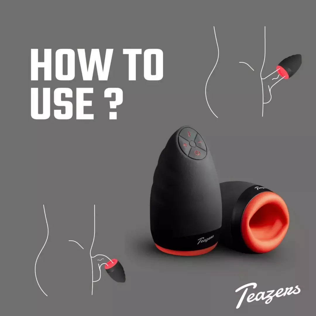 Teazers Intimate Machine vibruojantis ir šildantis, 9 režimai, aukščiausios kokybės silikonas