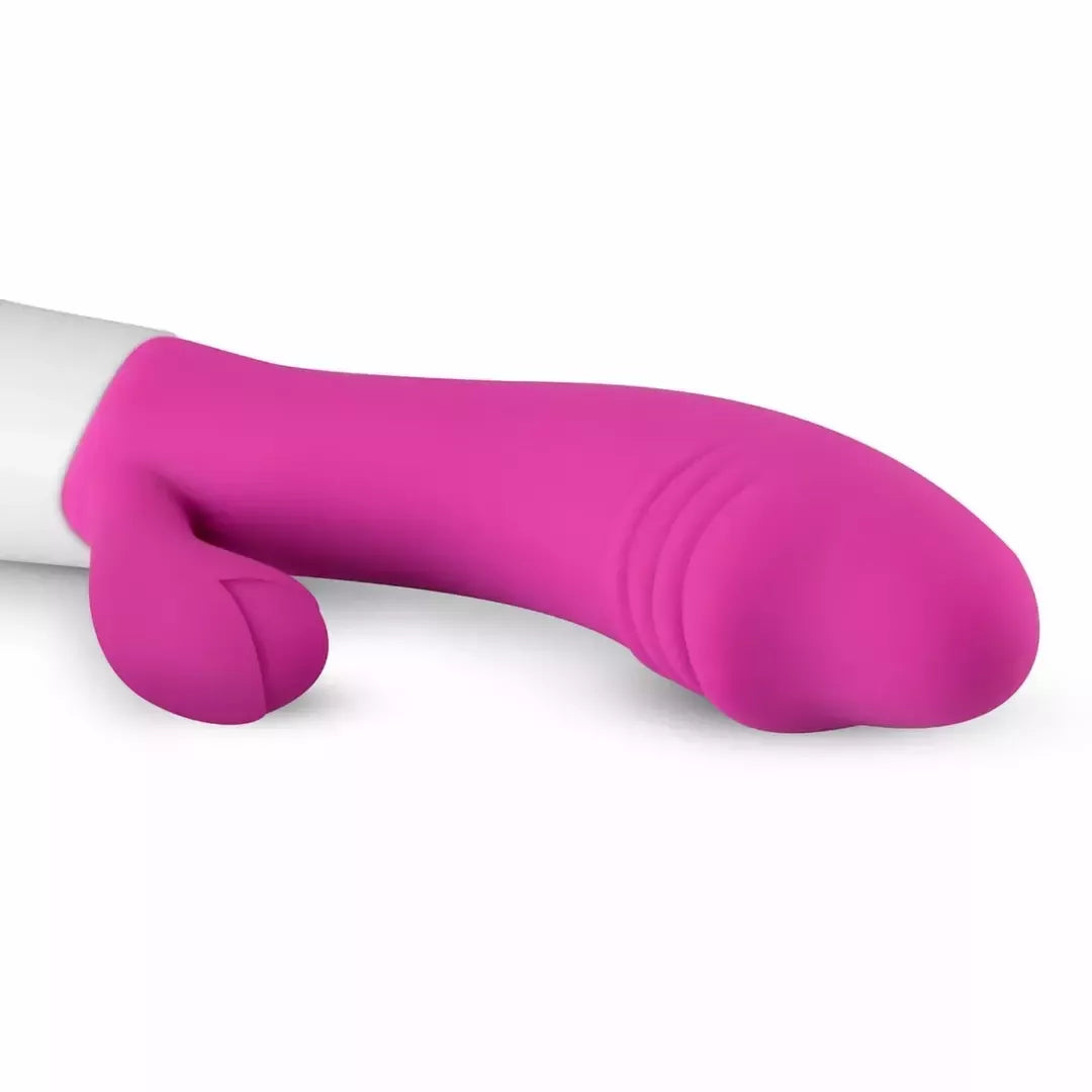 Teazers Pink Dual-Action silikoninis triušio formos vibratorius, 10 režimų, atsparus vandeniui