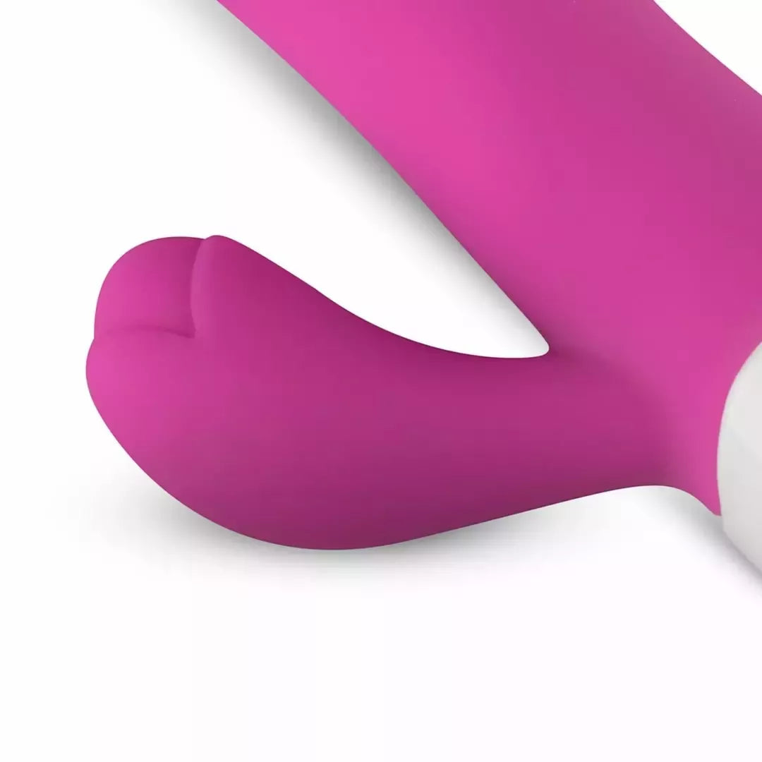 Teazers Pink Dual-Action silikoninis triušio formos vibratorius, 10 režimų, atsparus vandeniui