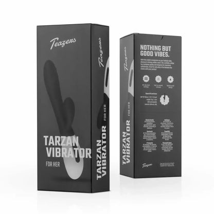 Teazers Rabbit Series įkraunamas silikoninis intymus masažuoklis, juodas