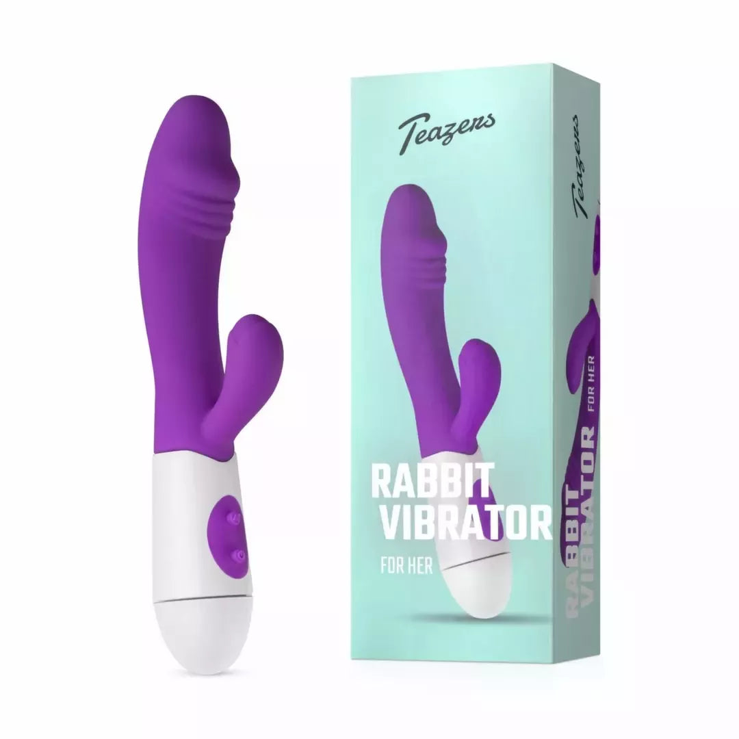 Teazers Rabbit vibratorius violetinis – daugiafunkcė stimuliacijos sistema