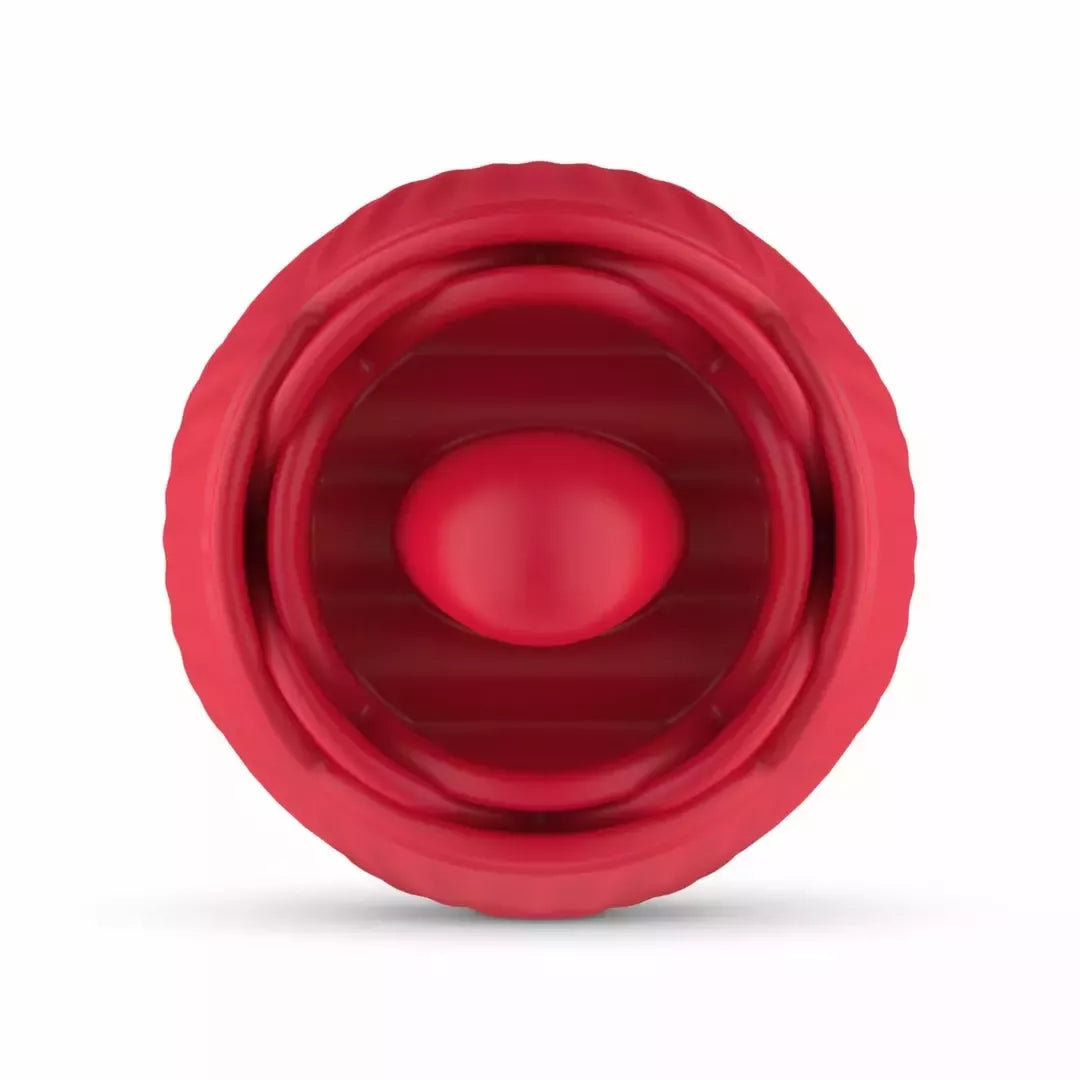 Teazers Rose Intimate Device stimuliatorius su liežuvio imitacija ir vibracija, rožinis