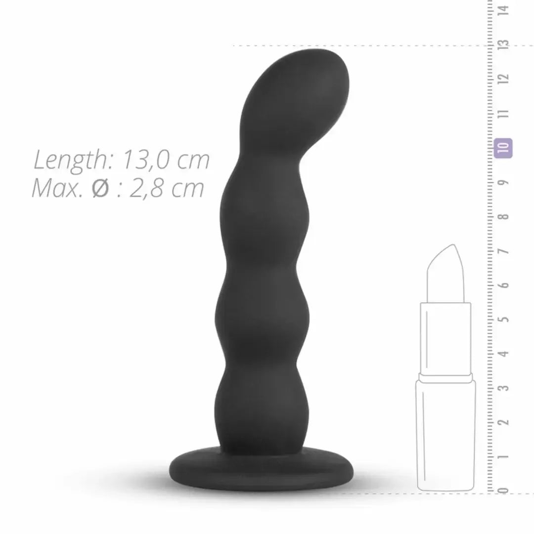 Teazers silikoninis strap-on rinkinys, juodas, reguliuojami diržai, 110 cm