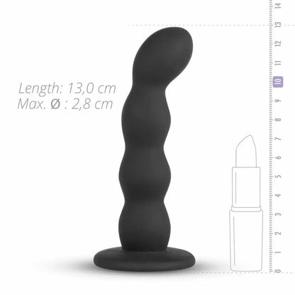Teazers silikoninis strap-on rinkinys, juodas, reguliuojami diržai, 110 cm