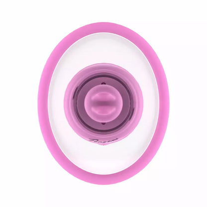 Teazers Suction Cup Intimate Stimulator su dvigubais vibracijos režimais, rožinis