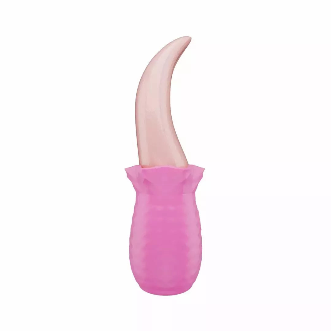 Teazers Tongue Vibrator Pink – lankstus silikoninis išorinis vibratorius su USB