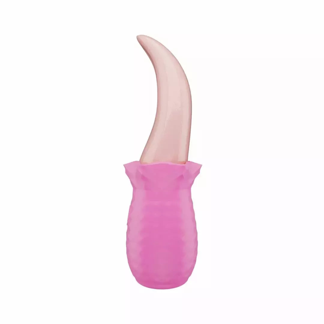 Teazers Tongue Vibrator Pink – lankstus silikoninis išorinis vibratorius su USB