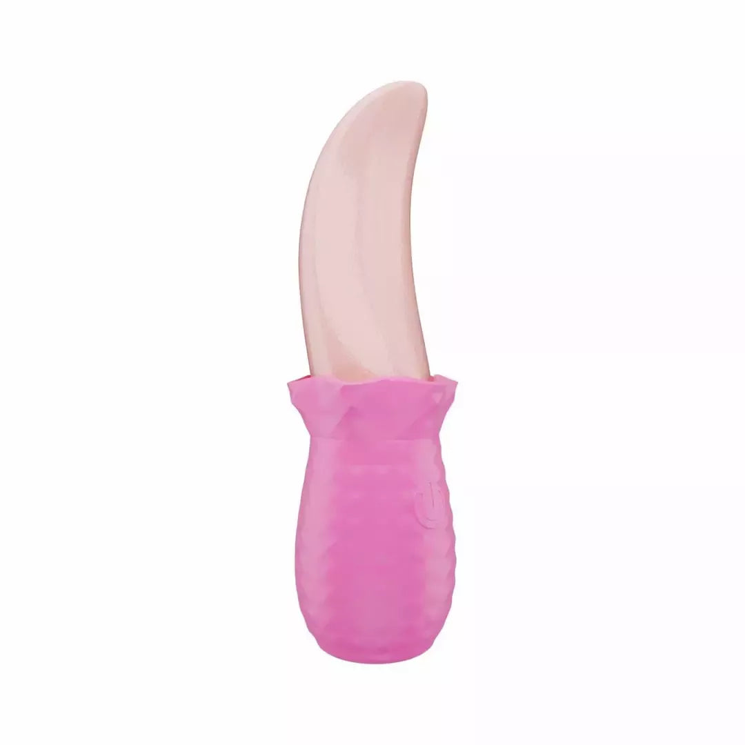 Teazers Tongue Vibrator Pink – lankstus silikoninis išorinis vibratorius su USB
