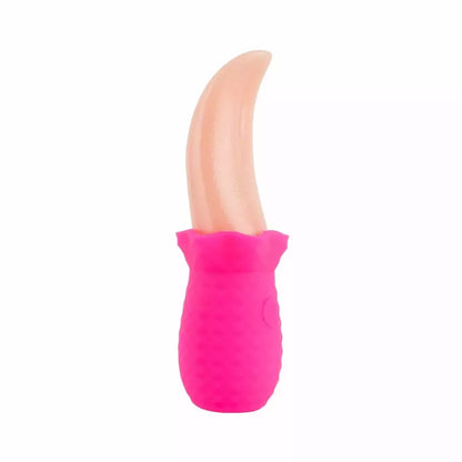Teazers Tongue Vibrator Pink – lankstus silikoninis išorinis vibratorius su USB