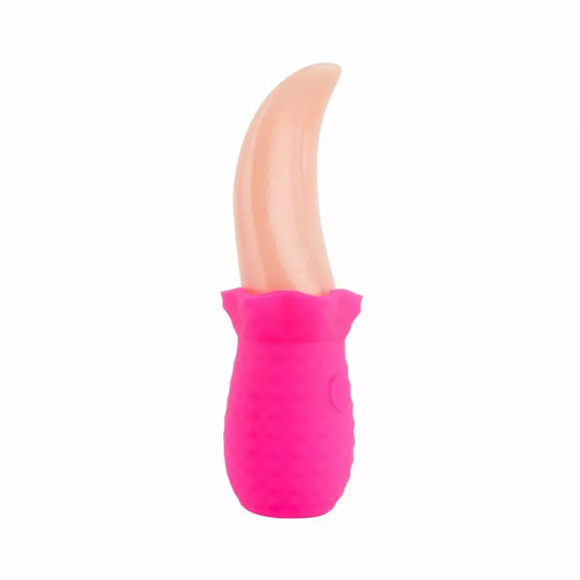 Teazers Tongue Vibrator Pink – lankstus silikoninis išorinis vibratorius su USB