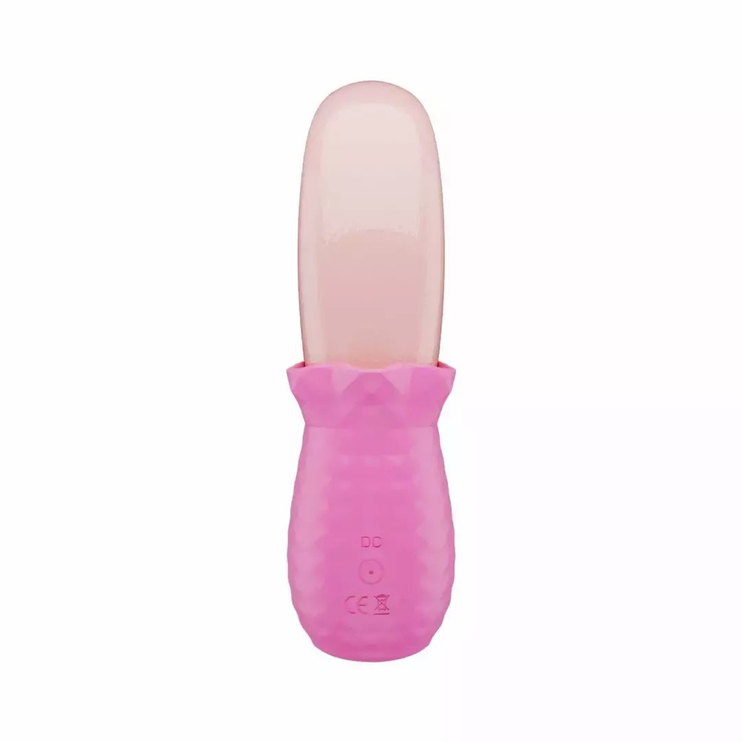 Teazers Tongue Vibrator Pink – lankstus silikoninis išorinis vibratorius su USB