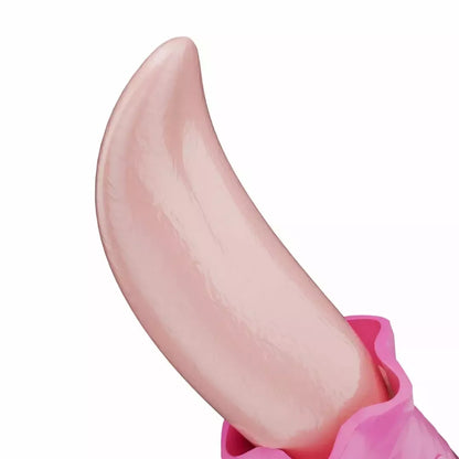 Teazers Tongue Vibrator Pink – lankstus silikoninis išorinis vibratorius su USB