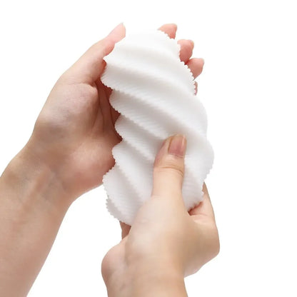 Tenga 3Dx SPIRAL intymus prietaisas – spiralinė tekstūra, daugkartinio naudojimo, 14,5 cm