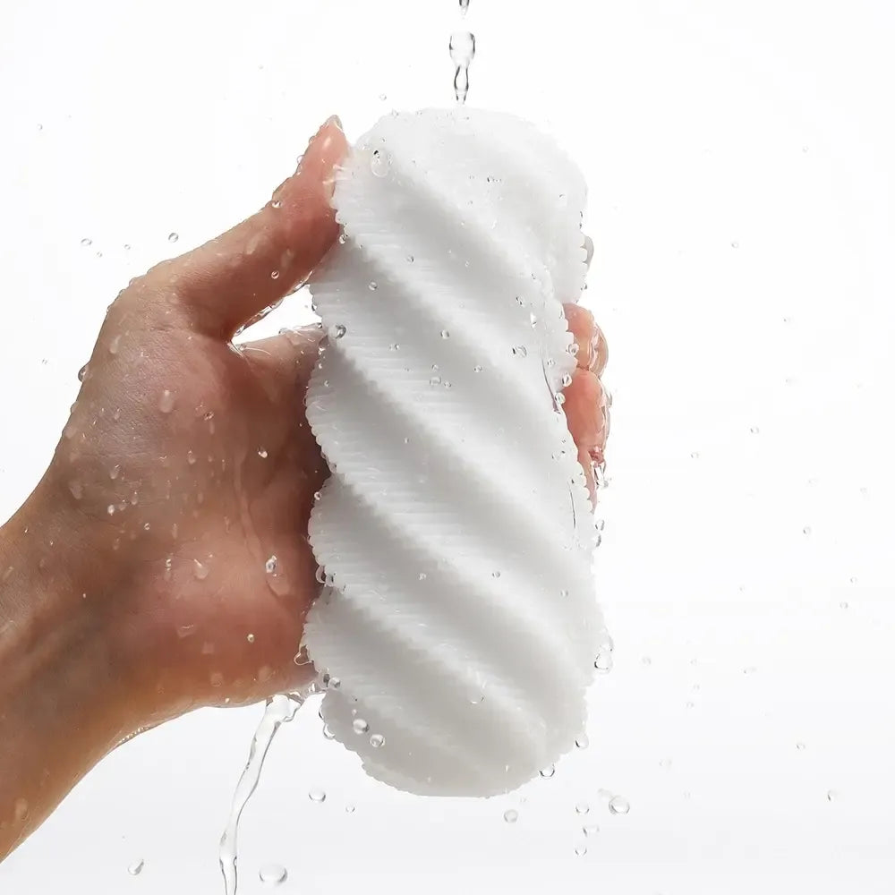 Tenga 3Dx SPIRAL intymus prietaisas – spiralinė tekstūra, daugkartinio naudojimo, 14,5 cm