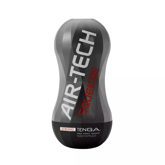 Tenga Air-Tech Squeeze Strong intymus prietaisas su lanksčiu dėklu, juodas