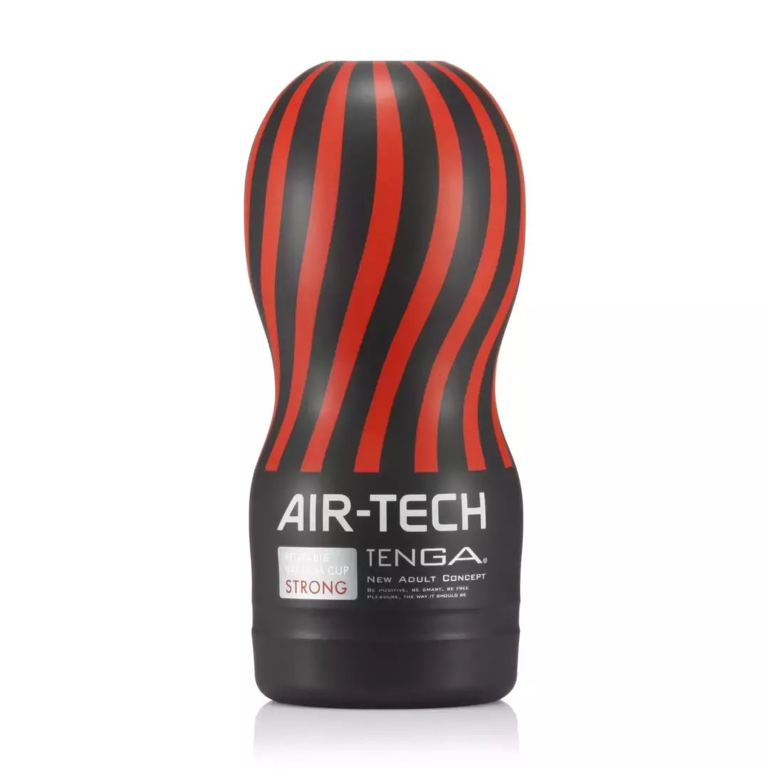 Tenga Air-Tech Strong daugkartinio naudojimo intymios stimuliacijos puodelis, juodas