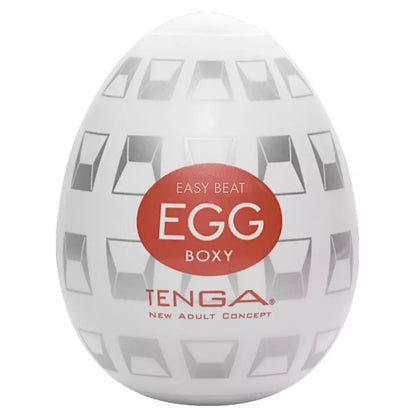 Tenga Egg Boxy intymus prietaisas, kompaktiškas vyriškas modelis, baltas