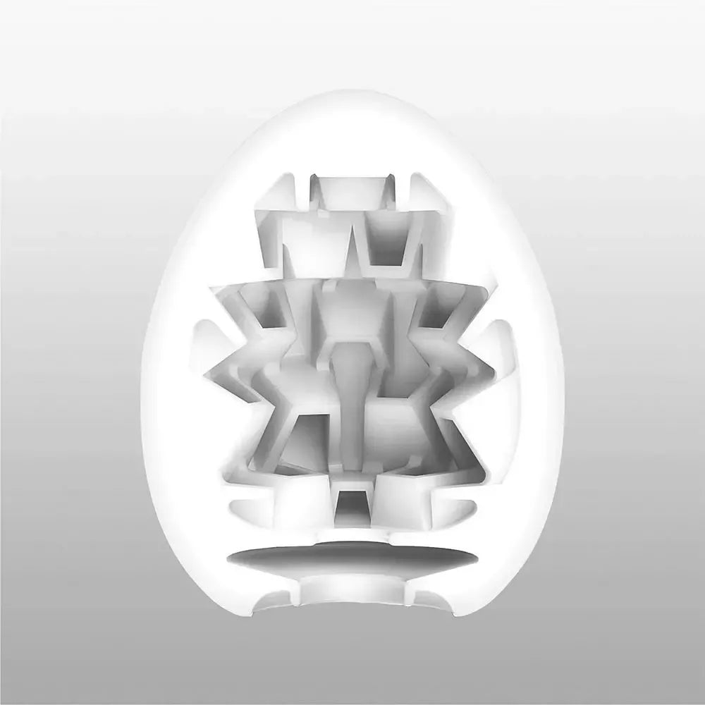 Tenga Egg Boxy intymus prietaisas, kompaktiškas vyriškas modelis, baltas