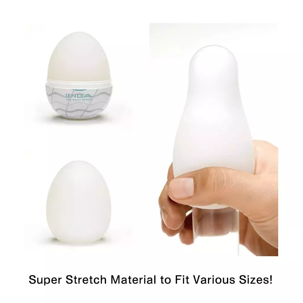 Tenga Egg Boxy intymus prietaisas, kompaktiškas vyriškas modelis, baltas
