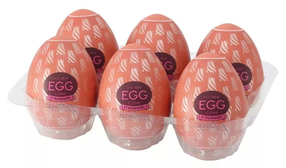Tenga Egg Cone Stronger HB 6 vnt. rinkinys – lanksčios stimuliuojančios movos