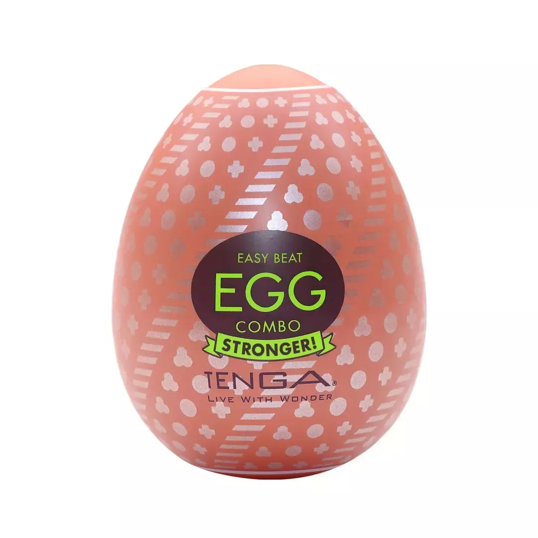 Tenga EGG Hard Boiled II Combo – kompaktiškas intymus prietaisas, rudas