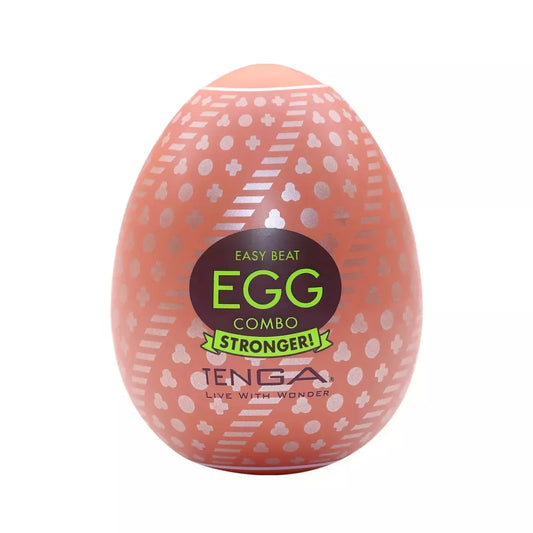 Tenga EGG Hard Boiled II Combo – kompaktiškas intymus prietaisas, rudas