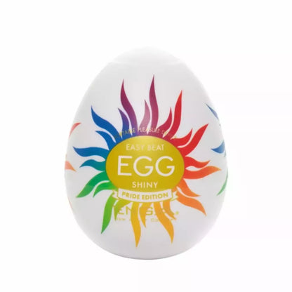 TENGA EGG SHINY Pride Edition intymus prietaisas, vaivorykštės spalvų, 1 vnt.