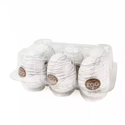 Tenga Egg Silky II – lankstus intymių prekių rinkinys (6 vnt.)
