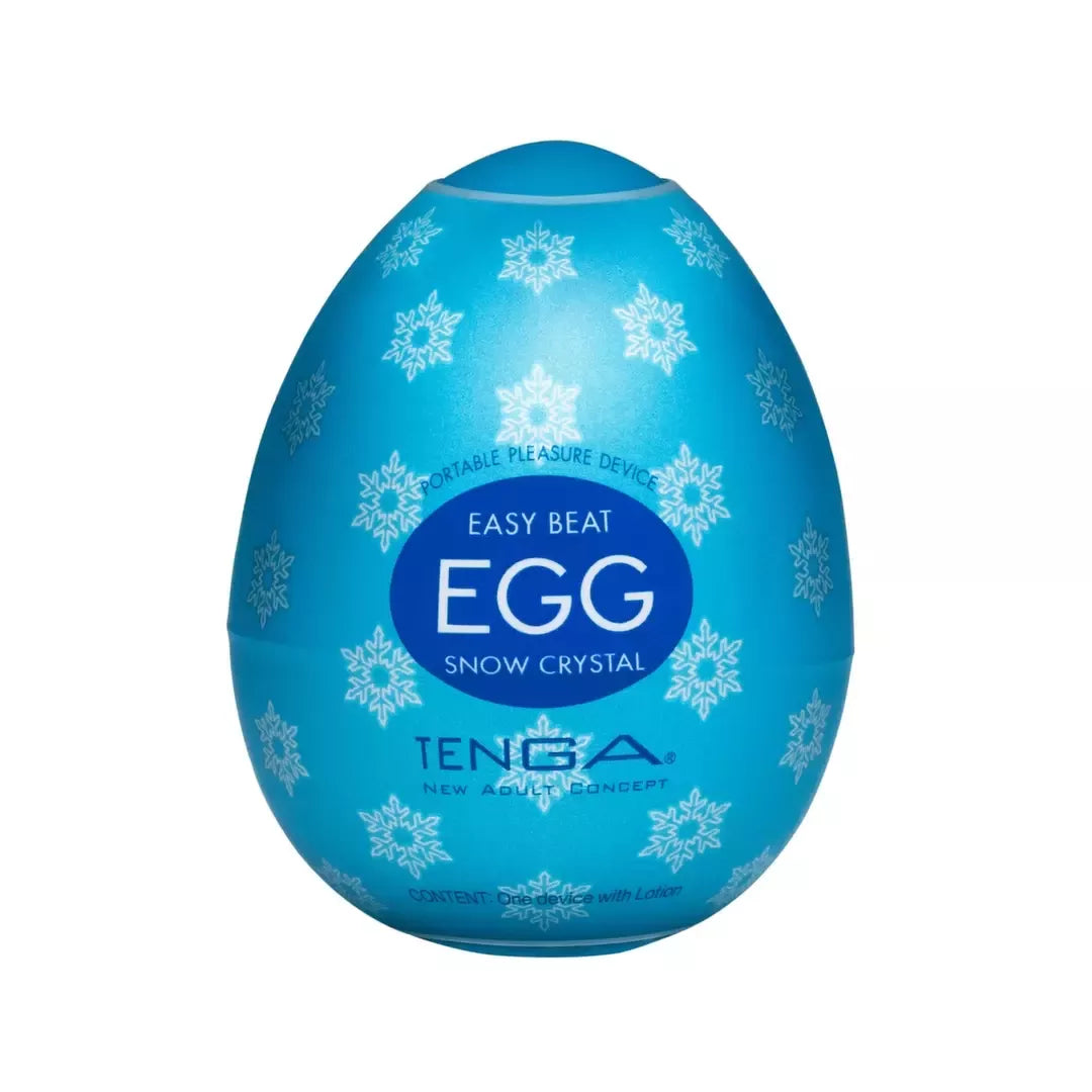 Tenga Egg Snow Crystal vienkartinis intymus masažuoklis su vėsinančiu poveikiu