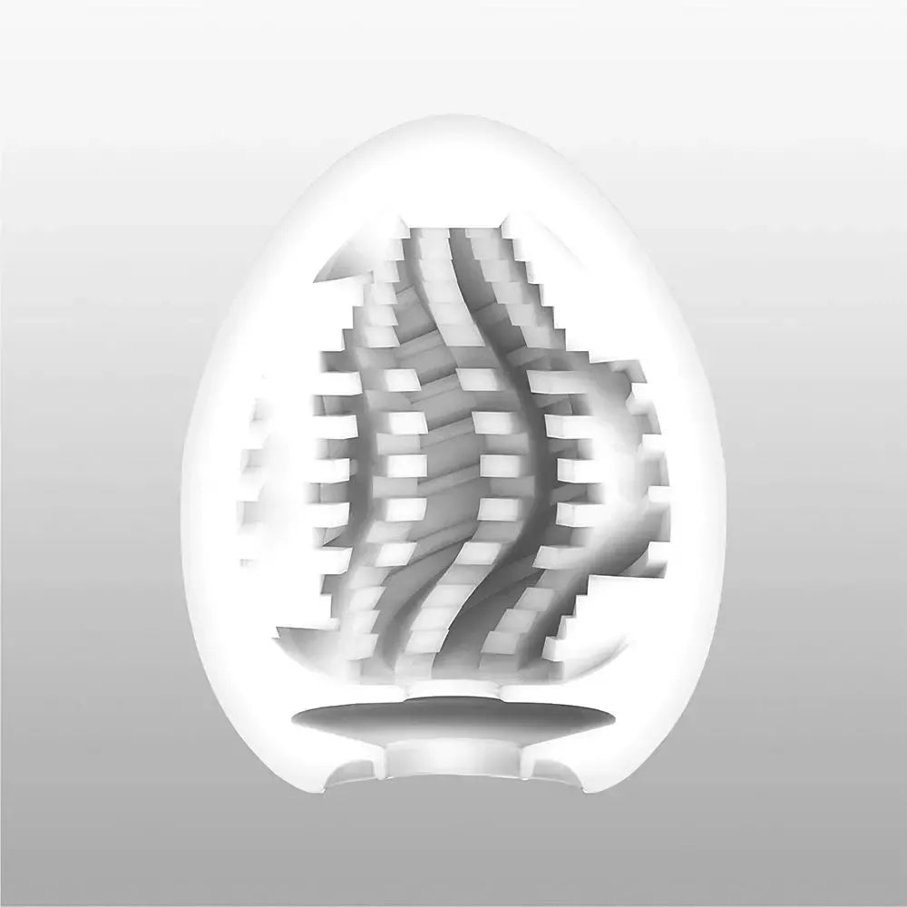 Tenga Egg Tornado stimuliuojanti mova, kompaktiška, vienkartinė, balta