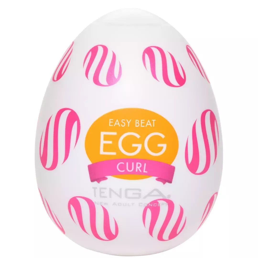 Tenga Egg Wonder Curl intymus prietaisas – kompaktiškas, tekstūruotas, vienkartinis
