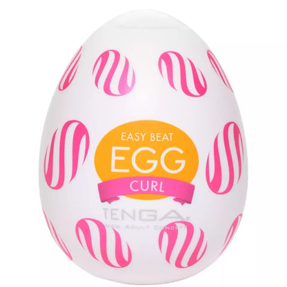 Tenga Egg Wonder Curl intymus prietaisas – kompaktiškas, tekstūruotas, vienkartinis