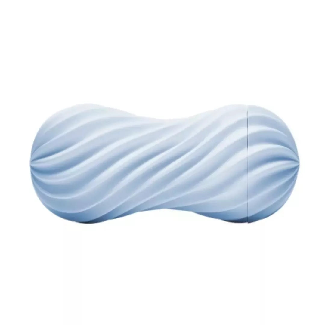 Tenga Flex II Bubbly Blue – spiralinės tekstūros daugkartinio naudojimo intymus prietaisas