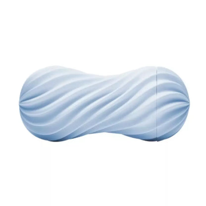 Tenga Flex II Bubbly Blue – spiralinės tekstūros daugkartinio naudojimo intymus prietaisas
